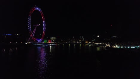 London-Eye-De-Noche-Inglaterra-Reino-Unido