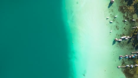 Bacalar-Aéreo-Drone-Laguna-Siete-Colores-Destino-De-Viaje-Quintana-Roo-México