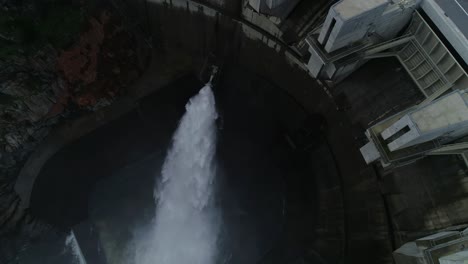 Flying-Above-Water-Dam-Discharge