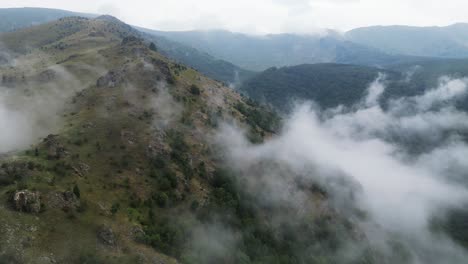 Central-Balkan-National-Park-Mountain-Landscape-in-Bulgaria---Aerial-4k