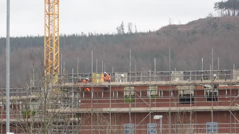 Colocación-De-Ladrillos-Y-Otros-Trabajos-En-Curso-En-El-Nuevo-Edificio-En-Guisborough