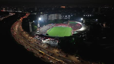 Caninde-Stadion-In-Sao-Paulo,-Brasilien