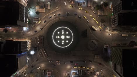 Omonoia-Square-in-Athens-from-above-at-night