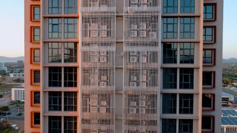 iTowers-Establishing-Shot-revealing-the-Central-Business-District-Of-Gaborone,-Botswana---Africa