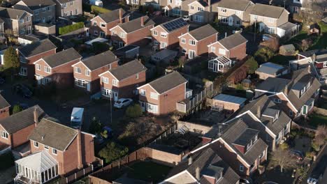 Luftaufnahmen-Einer-Wohnsiedlung-In-Einem-Dorf-In-Nord-Yorkshire-Im-Vale-Of-Pickering