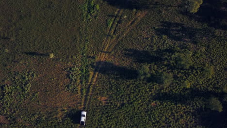 4wd-car-truck-bush-Kimberley-Looma-Camballin-drone-aerial-birdseye-Western-Australia-Outback-aboriginal-land-dry-season-Northern-Territory-Faraway-Downs-Under-Broome-Darwin-Fitzroy-Crossing-downward