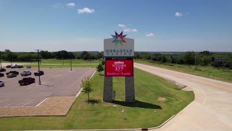 This-is-aerial-footage-of-the-sign-for-the-Megastar-Casino-in-Kingston-Oklahoma