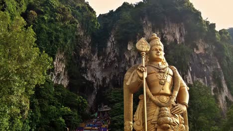 Construido-Por-Tamiles-Malayos-En-1920-40,-El-Templo-Batu-Malai-Sri-Murugan-Es-Un-Importante-Destino-Turístico-En-El-Estado-De-Selangor-En-Malasia.