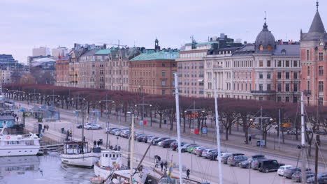 Bulevar-Exclusivo-Strandvägen-En-Östermalm-En-Estocolmo