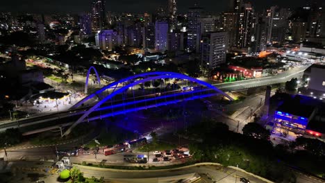 Metal-Bridge-At-Osasco-In-Sao-Paulo-Brazil