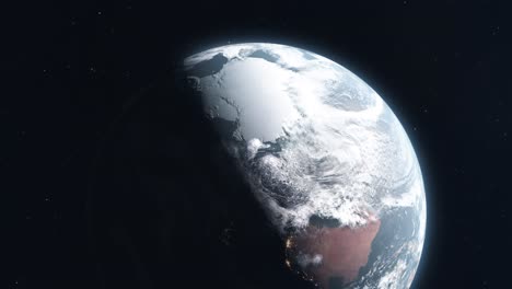 Nahaufnahme-Einer-Filmischen-Einspielung-Der-Antarktis-Aus-Dem-Weltraum