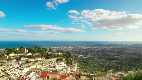 Time-lapse-at-Mijas-Pueblo,-Andalusia,-Spain