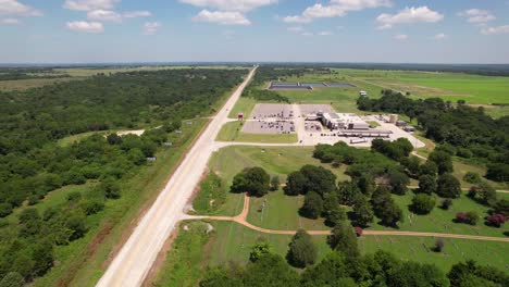 Aerial-footage-of-the-Megastar-Casino-in-Kingston-Oklahoma-located-at-4350-S-Hwy-377,-Kingston,-OK-73439