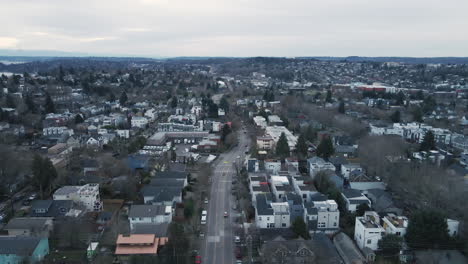 Toma-Aérea-De-Seattle-Sobre-El-Distrito-Central.