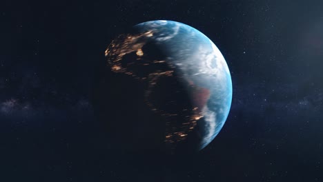 Timelapse-Del-Planeta-Tierra-En-El-Transcurso-De-Un-Mes-Lunar