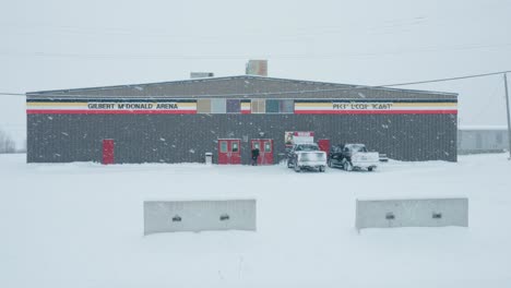 The-A-Static-Shot-of-the-Gilbert-McDonald-Arena-on-Nisichawayasihk-Indian-Reservation-Cree-Nation-in-Northern-Manitoba-Canada