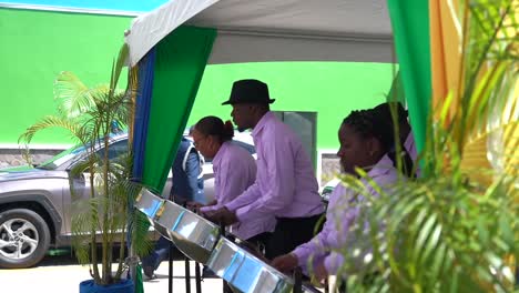 Músicos-Caribeños-Tocando-Durante-La-Cumbre-De-Celac-2024-En-St