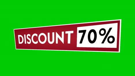 Discount-70%-text-percent-animation-motion-graphics-on-red-rectangle