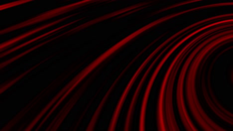 Animation-of-electric-red-track-with-neon-look-spinning-on-black-background