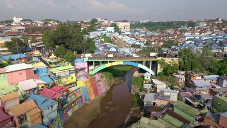 Alleviating-poverty-through-Pro-Poor-Tourism-concepts-in-slums-area,-Revamped-by-Colorful-Densely-Built-Structures-in-Malang,-East-Java,-Indonesia