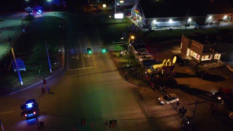 Media-Reporters-Outside-Mass-Shooting-Crime-Scene-Near-Intersection