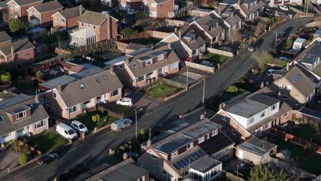 Luftaufnahmen-Von-Modernen-Wohnhäusern-In-Nord-Yorkshire