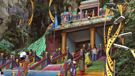 Construido-Por-Tamiles-Malayos-En-1920-40,-El-Templo-Batu-Malai-Sri-Murugan-Es-Un-Importante-Destino-Turístico-En-El-Estado-De-Selangor-En-Malasia.