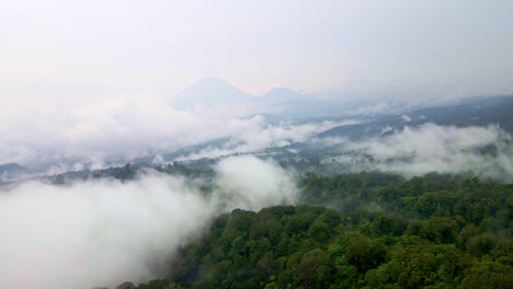 La-Impresionante-Selva-Tropical-De-Indonesia-Con-El-Telón-De-Fondo-Del-Icónico-Monte-Semeru