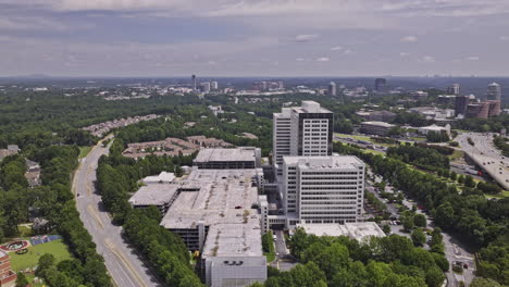 Atlanta-Georgia-Aerial-v988-establishing-shot-drone-flyover-and-around-the-Home-Depot-Headquarter-capturing-cityscape-of-Cumberland-and-Vinings-areas---Shot-with-Mavic-3-Pro-Cine---August-2023