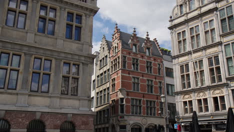 Typical-Belgian-Architecture-Near-City-Hall-Of-Antwerp-In-Belgium