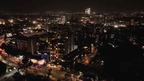 Mexiko-Stadt-Bei-Nacht-Von-Einer-Drohne-Aus