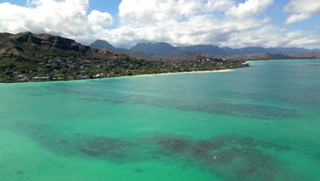 Malerische-Küstenlandschaft-Auf-Der-Insel-Oahu,-Hawaii---Luftaufnahme-Einer-Drohne