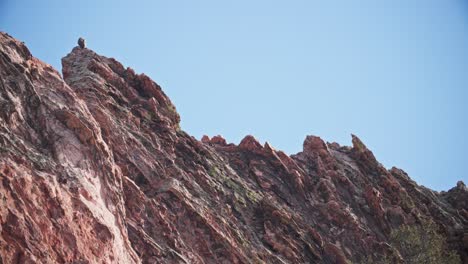 Majestic-Rock-Formation-At-Garden-of-the-Gods-In-Colorado-Springs,-Colorado,-USA