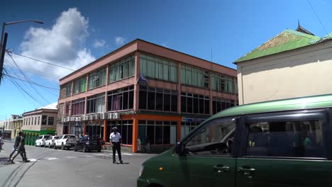 Coches-Y-Tráfico-En-Granby-Street-De-Kingstown-St.