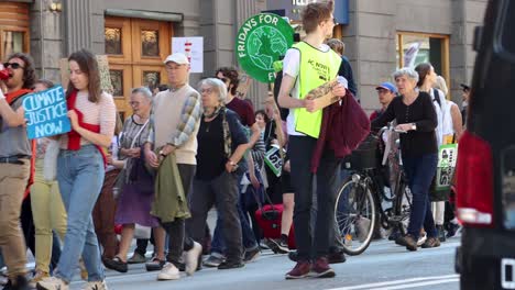 Umweltdemonstranten-Von-Fridays-For-Future-Marschieren-Auf-Schwedischen-Straßen