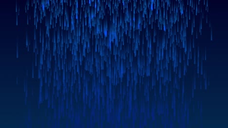 Lluvia-Digital-Cayendo-Desvanecimiento-Brillo-Animación-En-Fondo-Gradiente-Color-Eléctrico-Gráficos-En-Movimiento-Efecto-Visual-Azul-Oscuro-Azul-Marino
