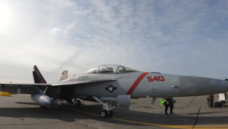 Boeing-Ea-18g-Growler-De-La-Marina-Estadounidense-Del-Escuadrón-540-Scorpion