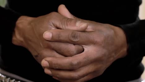 praying-to-god-with-hands-together-on-white-background-with-people-stock-video-stock-footage