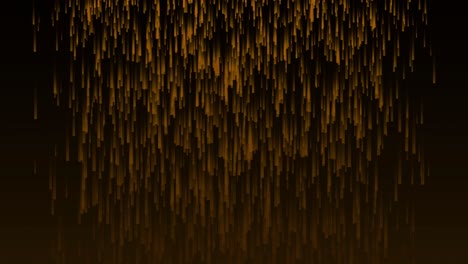 Digital-rain-dropping-fade-glow-animation-on-background-gradient-electric-colour-motion-graphics-visual-effect-gold-dark-orange