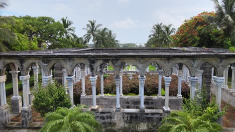 The-Cloister-in-Versailles-Gardens-located-in-the-north-of-the-Bahamas,-on-Paradise-Island