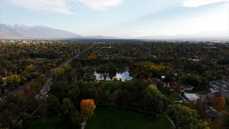 Aerial-View-Of-Suburb-Of-Salt-Lake-City-In-Utah