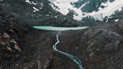 Glaciar-Vinciguerra-Mountain-Hikes-And-Laguna-De-Los-Témpanos-In-Tierra-Del-Fuego-Province,-Argentina