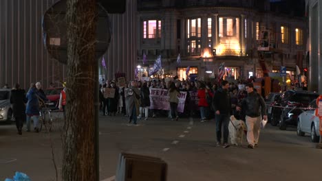 Evening-demonstration-for-female-empowerment-on-city-streets