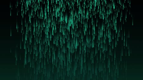 Digital-rain-dropping-fade-glow-animation-on-background-gradient-electric-colour-motion-graphics-visual-effect-dark-teal-turquoise