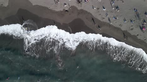 Strand-Von-Punta-De-Lobos,-Chile,-Luftaufnahme