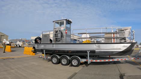 US-Navy-landing-boat-out-on-display-for-a-civilian-tour-day