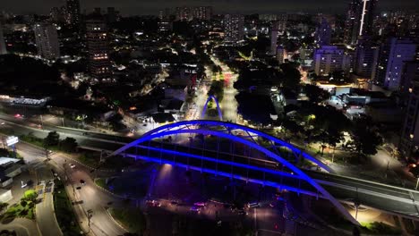 Metal-Bridge-At-Osasco-In-Sao-Paulo-Brazil