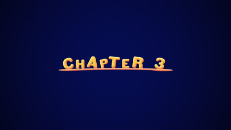 Chapter-3-Wobbly-gold-yellow-text-Animation-pop-up-effect-on-a-dark-blue-background-with-texture