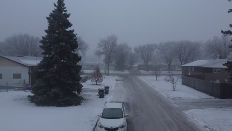 Hermosas-Vistas-Aéreas-Invernales-De-La-Ciudad-De-Winnipeg,-Canadá