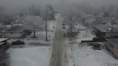 Hermosas-Vistas-Aéreas-Invernales-De-La-Ciudad-De-Winnipeg,-Canadá